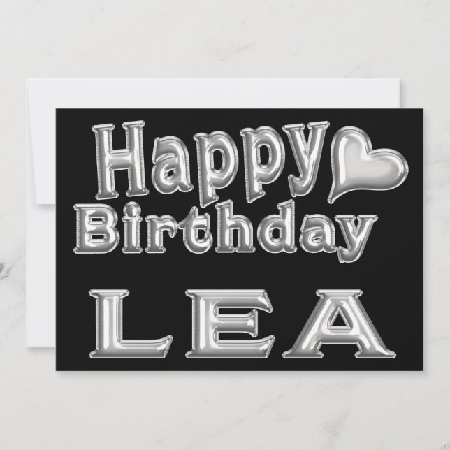 Lea Carte d'anniversaire Joyeux Anniversaire avec  (Devant)