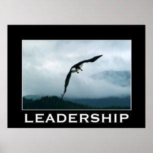 LEADERSHIP ~ Poster motivationnel de l'aigle à têt