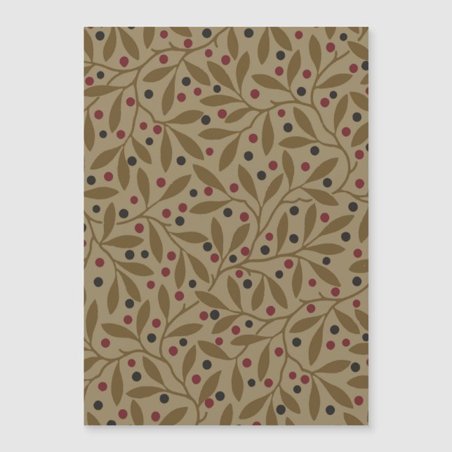 Leaf Berry Classique Colorful Art Motif (Devant)