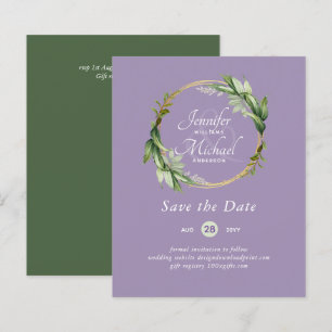 LeahG BUDGET Économisez La Date Verdure Wreath Mod