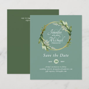 LeahG BUDGET Économisez La Date Verdure Wreath Mod