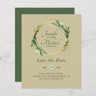 LeahG BUDGET Économisez La Date Verdure Wreath Mod