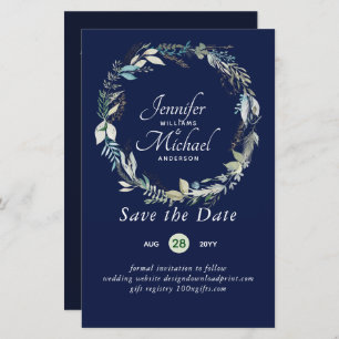 LeahG BUDGET Enregistrer Dates Lavender Wreath