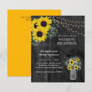 LeahG Budget Mariage RÉCEPTION Tournesols rustique