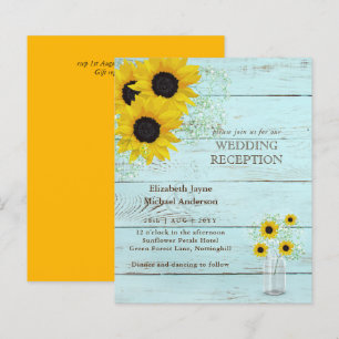LeahG Budget Mariage RÉCEPTION Tournesols rustique