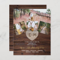 LeahG BUDGET Rustic Wood Heart PHOTO MARIAGE