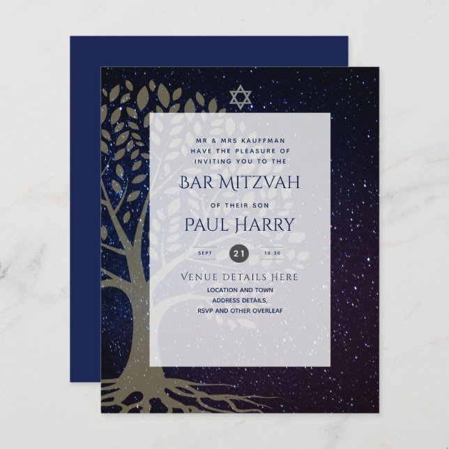 LeahG Elegant Chic Bar Mitzvah Juif Torah Chic (Devant / Derrière)