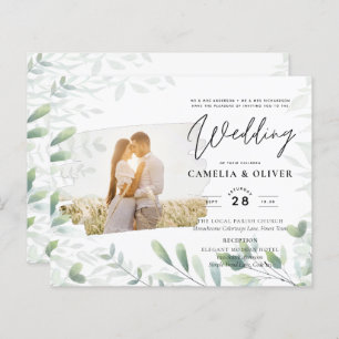 LeahG Feuilles de la verdure PHOTO OVERLAY Mariage