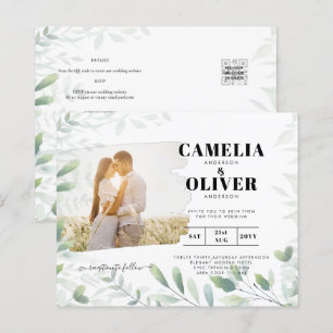 LeahG Feuilles de la verdure PHOTO OVERLAY Mariage