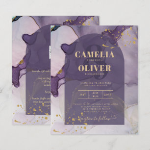 LeahG Ink Ombre Violet Lavande Or Mariage