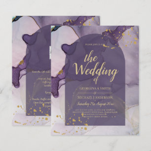 LeahG Ink Ombre violet Lavender Mariage or