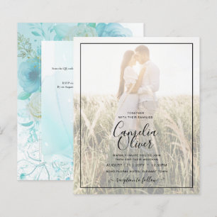 LeahG INK Verre de mer Turquoise Aqua INVITATION A