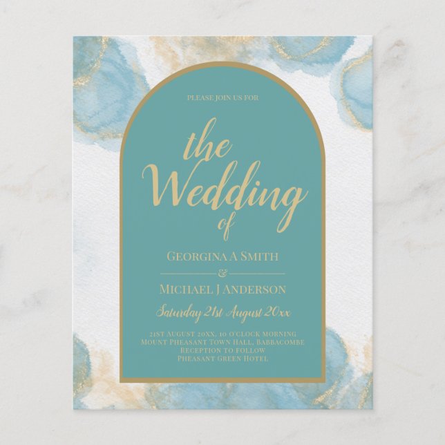 LeahG INK Verre de mer Turquoise Turquoise or INVI (Devant)