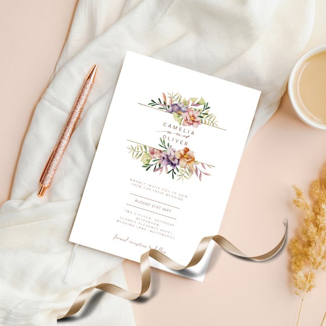 LeahG Mariage de fleurs florales Boho printemps ét (Créateur téléchargé)