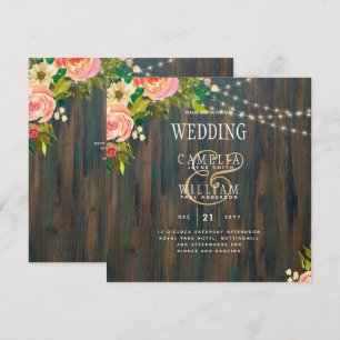 LeahG Pêche Rustique Mariage Floral de corail