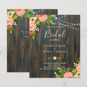 LeahG Pêche Rustique Mariage Floral de corail