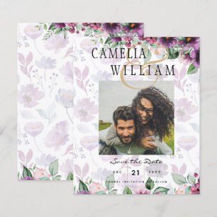 LeahG Plum Purple Berry Mariage Floral Automne Hiv