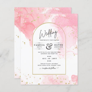 LeahG ROSE OR ENCRE Mariage Abstrait INVITE
