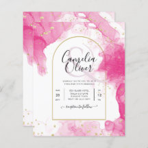 LeahG ROSE OR ENCRE Mariage Abstrait INVITE