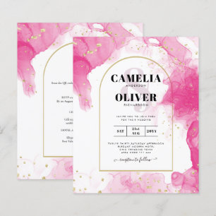LeahG ROSE OR ENCRE Mariage Abstrait INVITE
