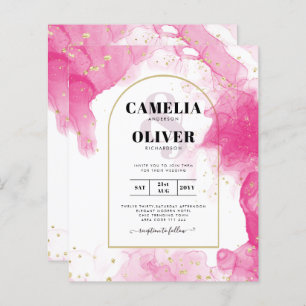 LeahG ROSE OR ENCRE Mariage Abstrait INVITE