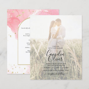 LeahG ROSE OR ENCRE Mariage Abstrait INVITE