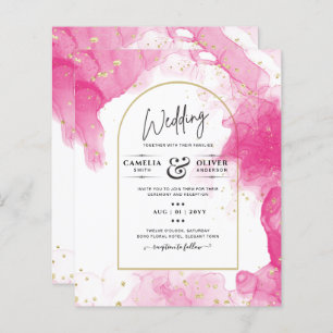 LeahG ROSE OR ENCRE Mariage Abstrait INVITE