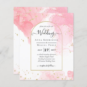 LeahG ROSE OR ENCRE Mariage Abstrait INVITE