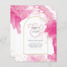 LeahG ROSE OR ENCRE Mariage Abstrait INVITE