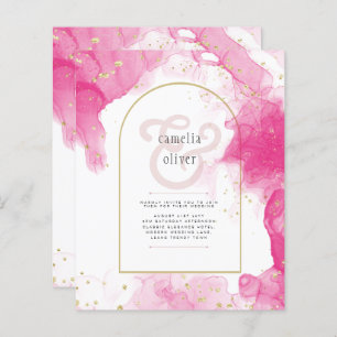 LeahG ROSE OR ENCRE Mariage Abstrait INVITE