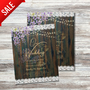 LeahG Rustique Fleurs de Glycine en Dentelle Faire