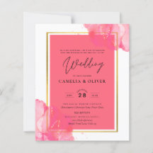 LeahG Saumon PINK OR MARIAGE alcool encre