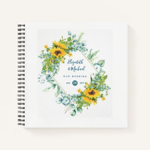 LeahG Sunflowers Eucalyptus Mariage Livre d'or