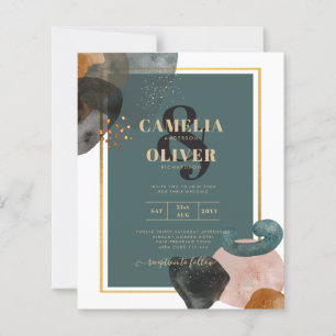 Leahg TURQUOISE TONNES DE TERRE MARIAGE INVITE QR 