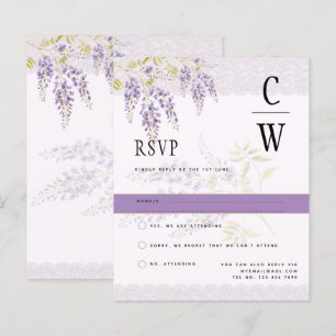 LeahG Wisteria Violet Mariage Floral Moderne