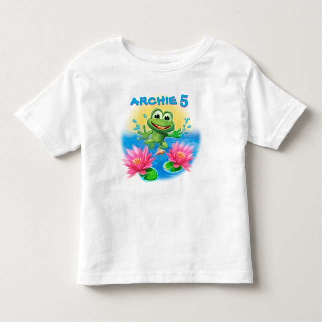 Leap Frog garçon's T-shirt anniversaire personnali (Devant)