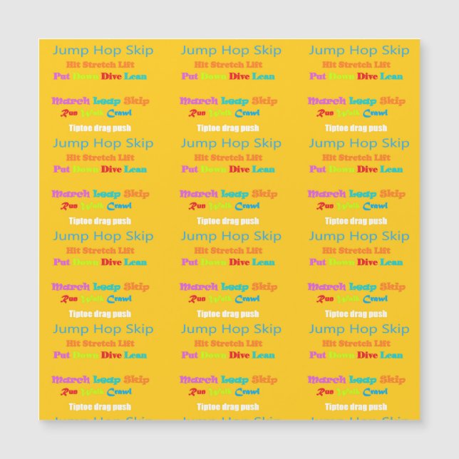 Leap Hop Skip Lean Text Design couleurs mélangées (Devant)