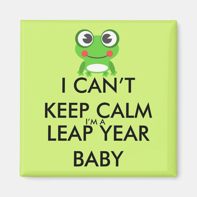 Leap Year/ Leap Day Baby Magnet (Devant)