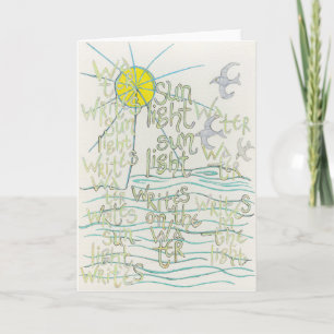 L'eau écrit la lumière du soleil écrit la carte