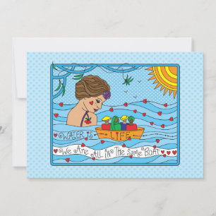 L'eau est la carte Life_Flat 7" x 5"