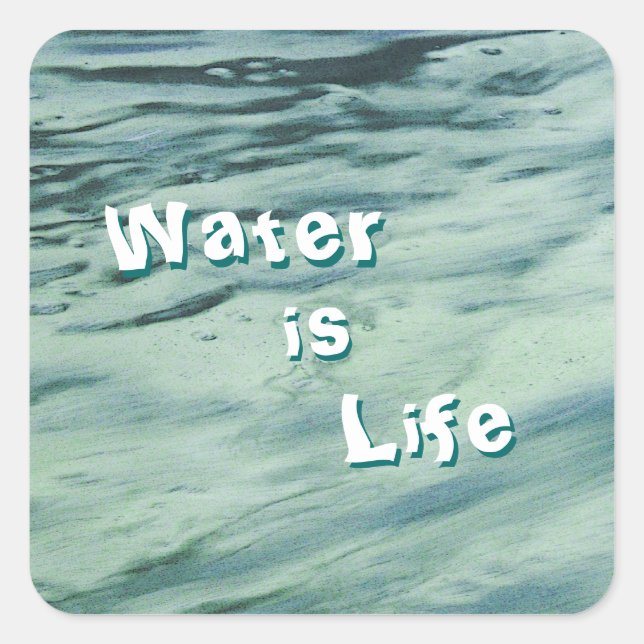 L'eau est un Stickers Vie (Devant)