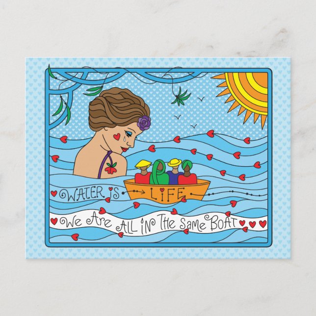 L'eau est vie_ Carte postale (Devant)