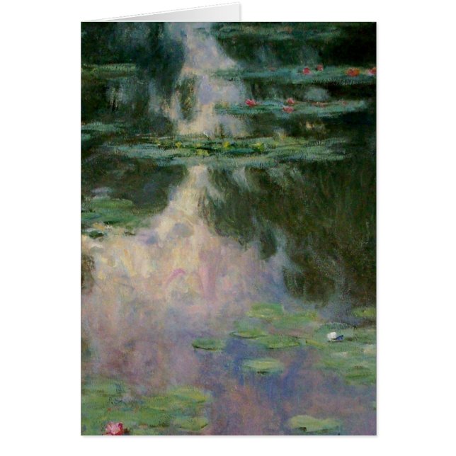 L'EAU MENSONNE EN ÉTANG VERT ROSE par Claude Monet (Devant)