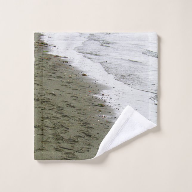 L'eau rencontre les empreintes (Gant de toilette)