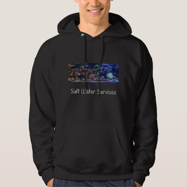 L'eau salée entretient le sweat - shirt à capuche (Devant)