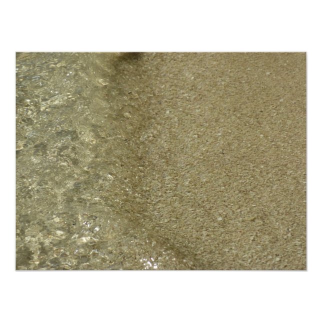 L'eau sur la plage II Photographie Abstraite de la (Devant)