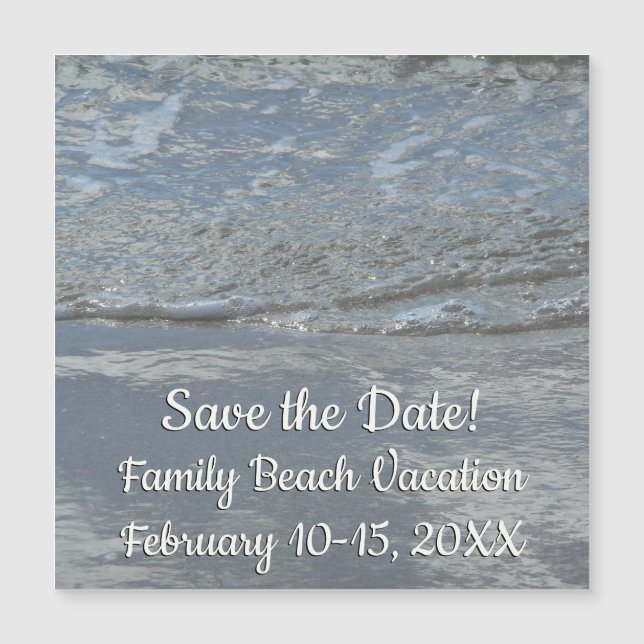 L'eau sur la plage Photographie Abstraite (Devant)