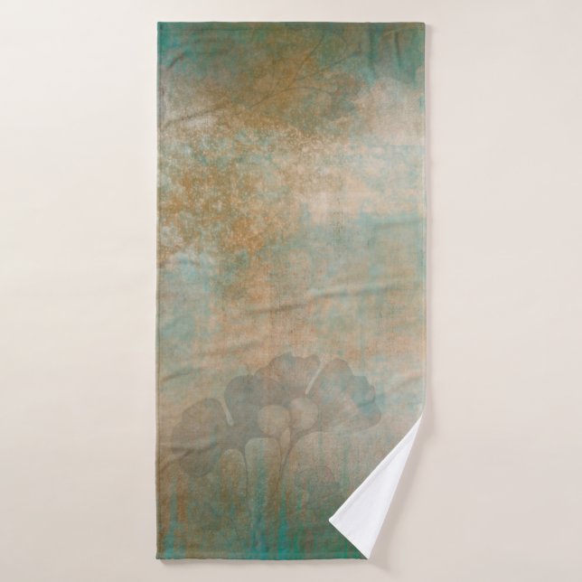 Leaves grunge background wallpaper (Serviette de bain)