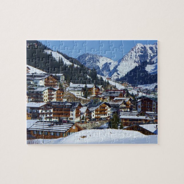 Lech am Arlberg en Autriche - Puzzle (Horizontal)