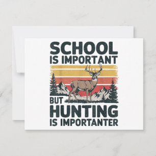L'école est importante mais la chasse est plus imp